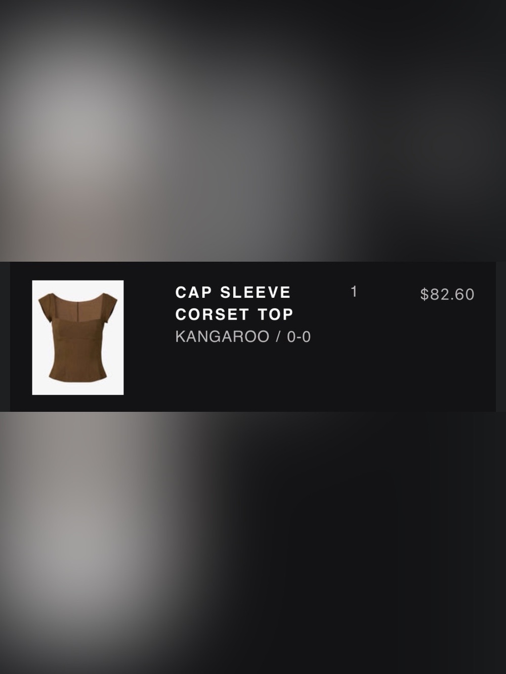 WeWoreWhat Cap Sleeve Corset Top
